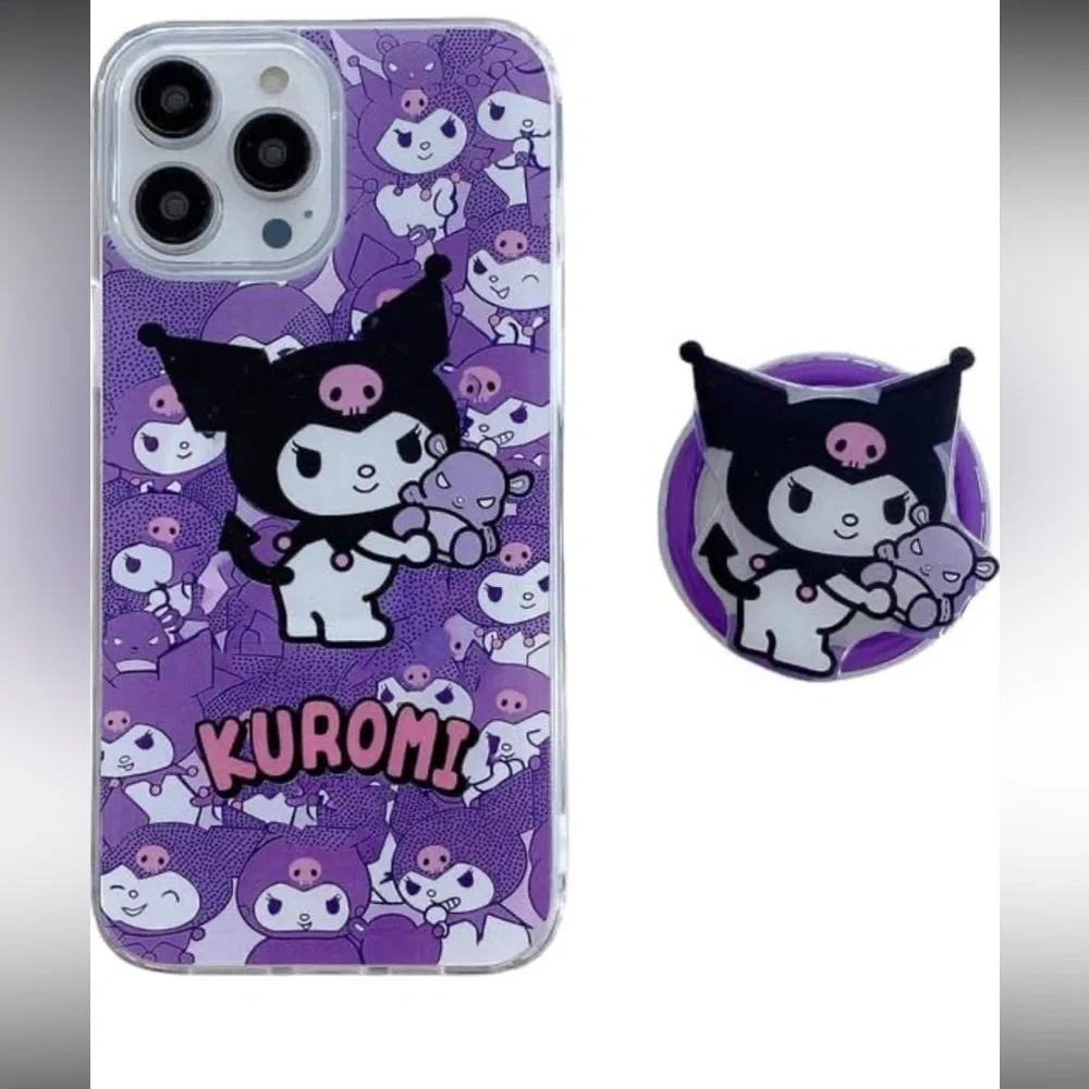 Cute Cartoon for iPhone 13/14 Case With Magnetic Suction Bracket